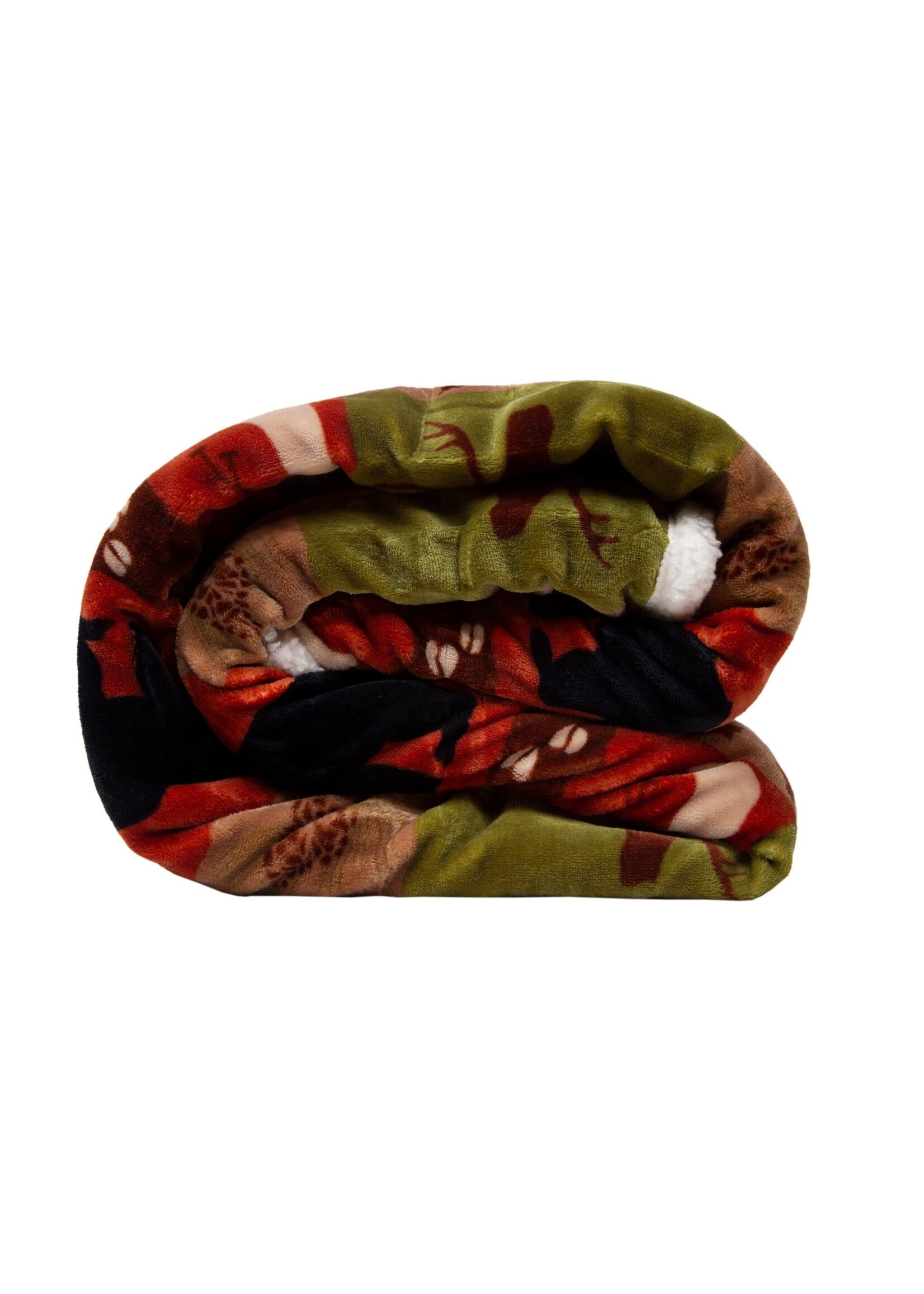 Carstens Patchwork Lodge Plush Throw