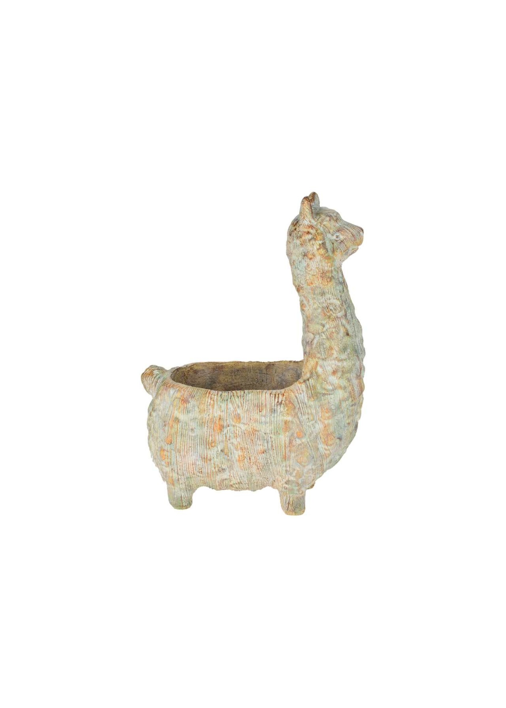 Stone-Look Alpaca Planter 8.5"