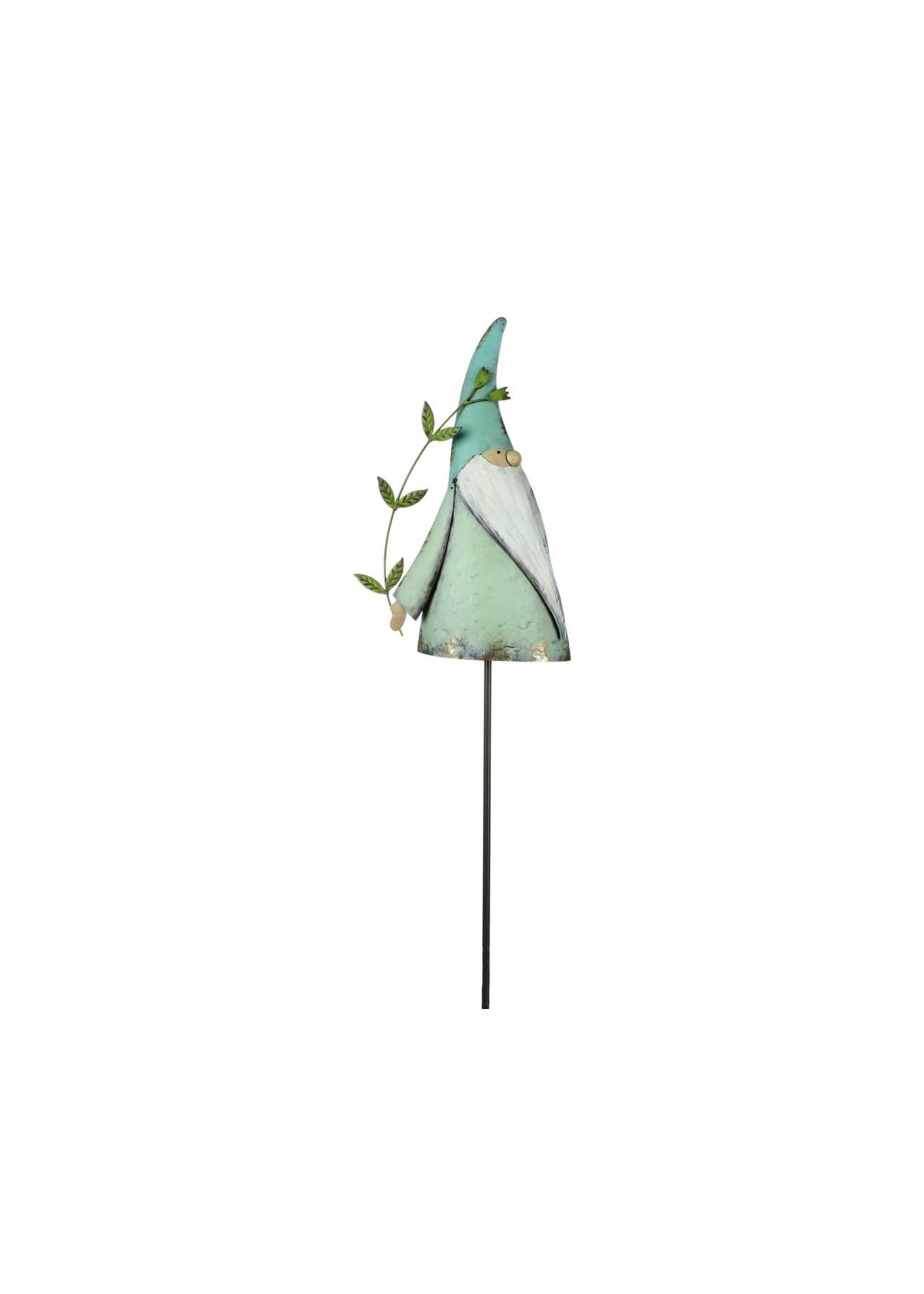 47" Turquoise Gnome Garden with Stake - PICK UP ONLY