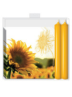 Dusk Sunflower - Napkin Candle Gift Set