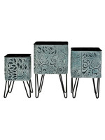 Square Planter Stand with Swirls - PICK UP ONLY