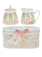 China Peony Creamer/Sugar with Gift Box