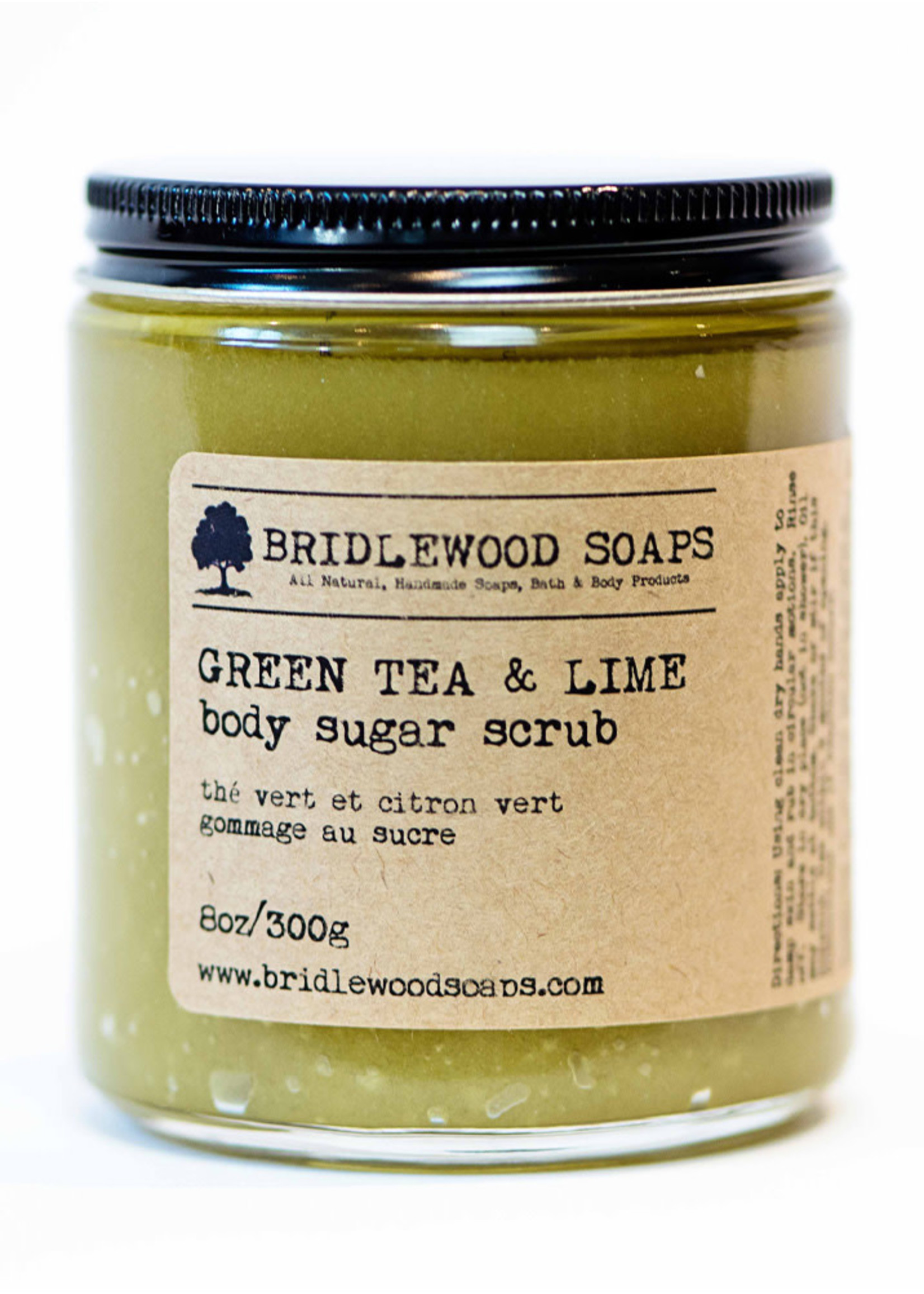 Bridlewood Soaps Green Tea & Lime Body Sugar Scrub