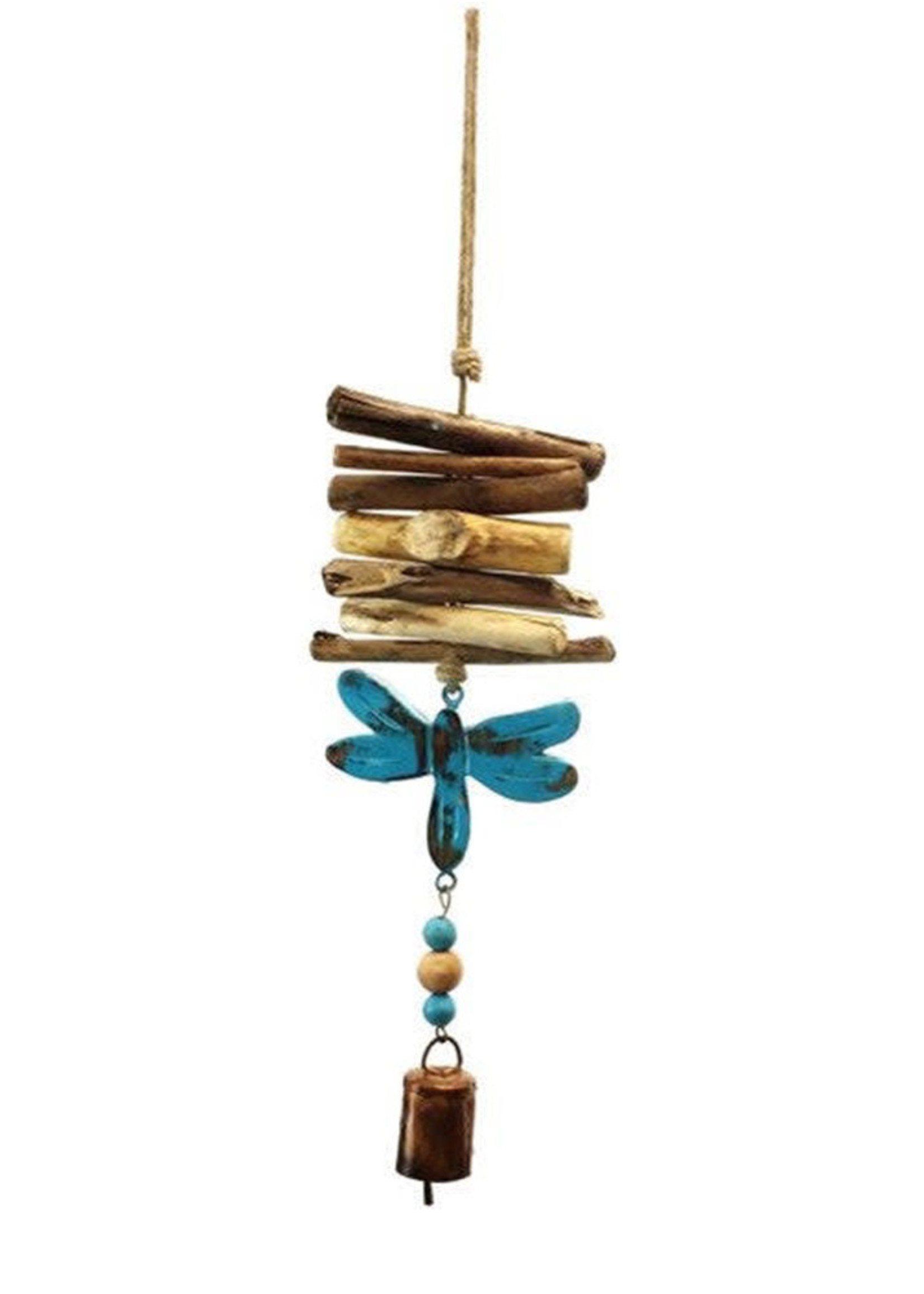 Blue Dragonfly Driftwood Dangler