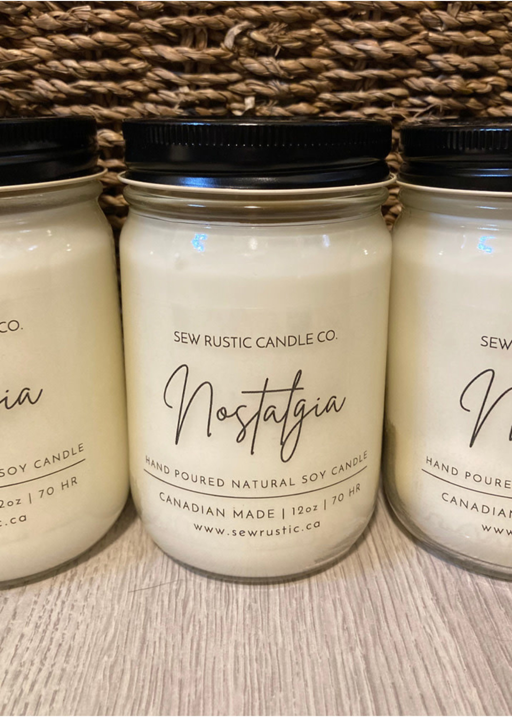 Sew Rustic Nostalgia 16 oz Hand Poured Soy Candle (Store Exclusive)