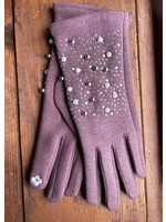 Purple Pearl Texting Gloves