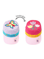 Flap Jack Kids Reversible Butterfly/Tulips Kids Cap