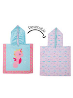 Flap Jack Kids Reversible Seahorse/Narwhal Baby Cover Up