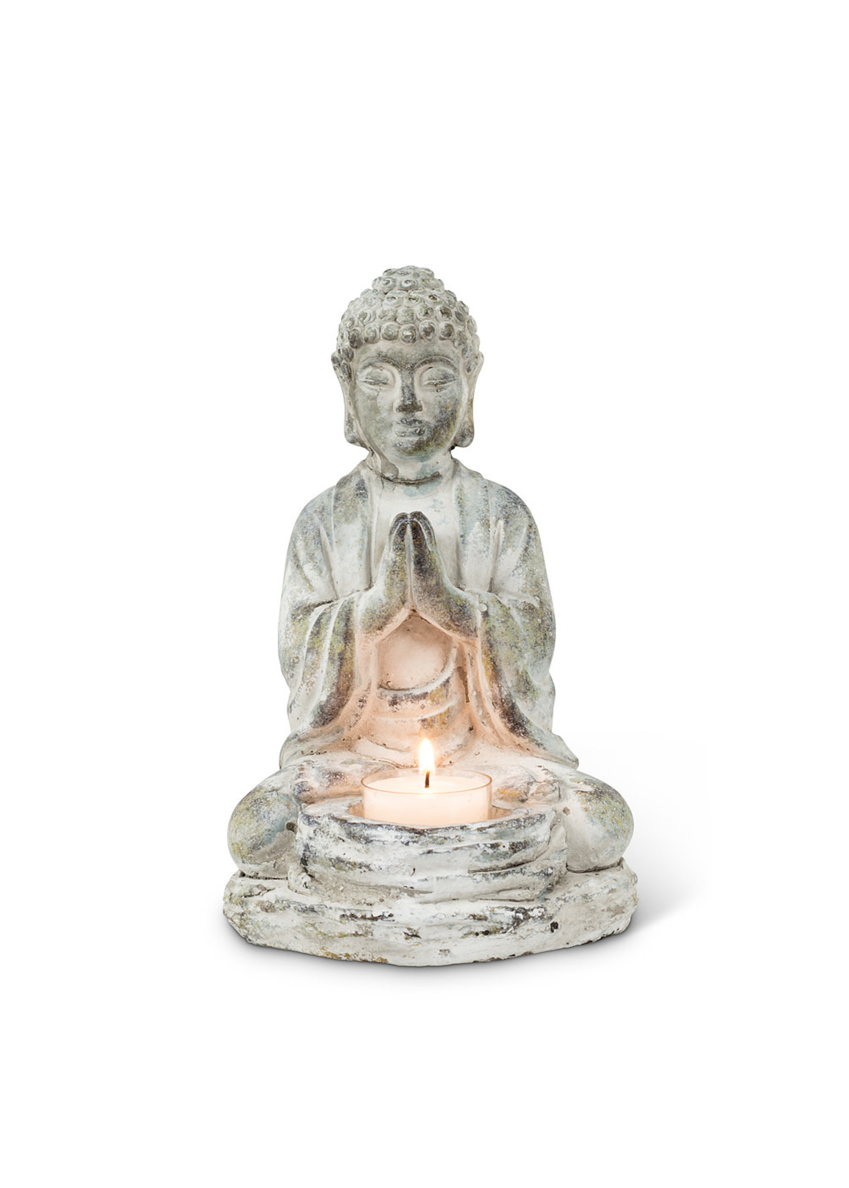Sitting Buddha Tealite Holder 8" - PICK UP ONLY