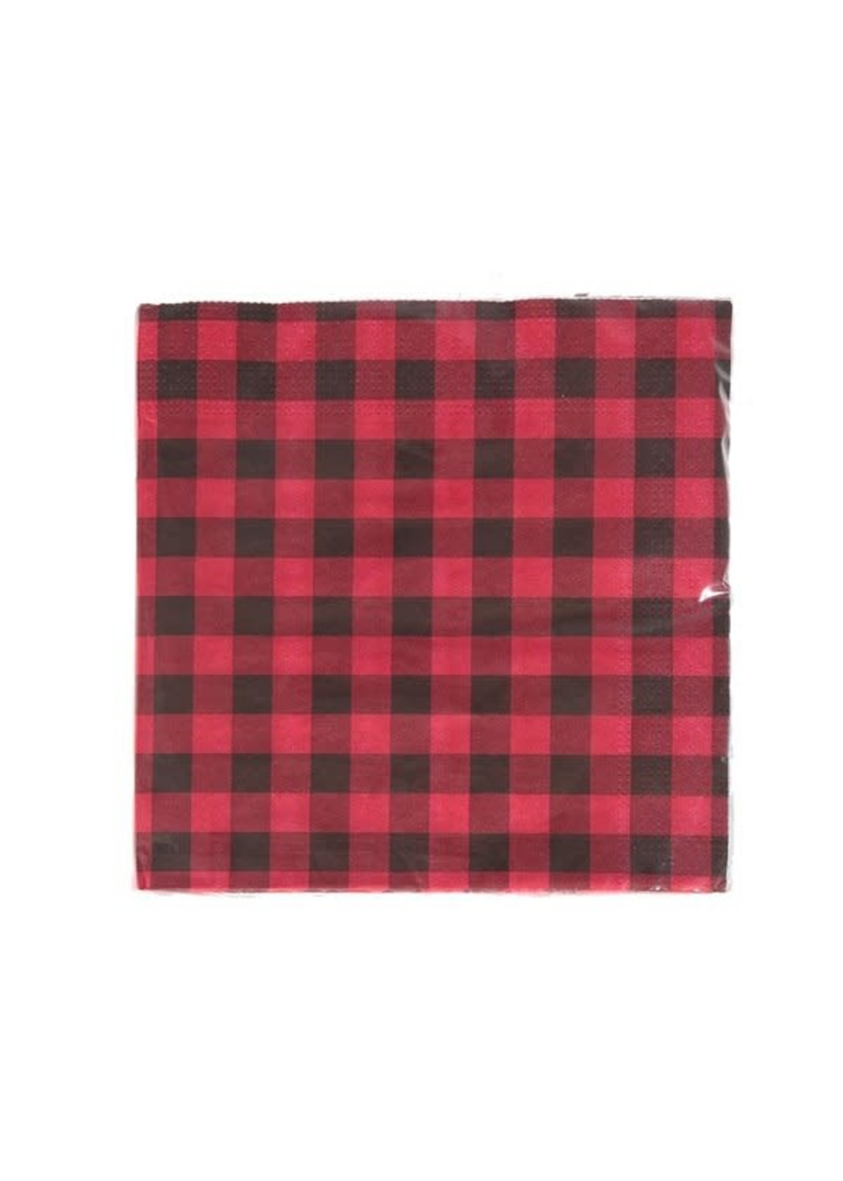 Buffalo Red & Black Plaid Napkins - 20 QTY