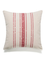 Farm House Old French Linen Stripe Pillow 18x18