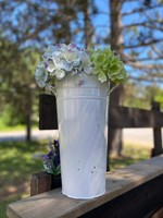 Tall Bucket White 13"
