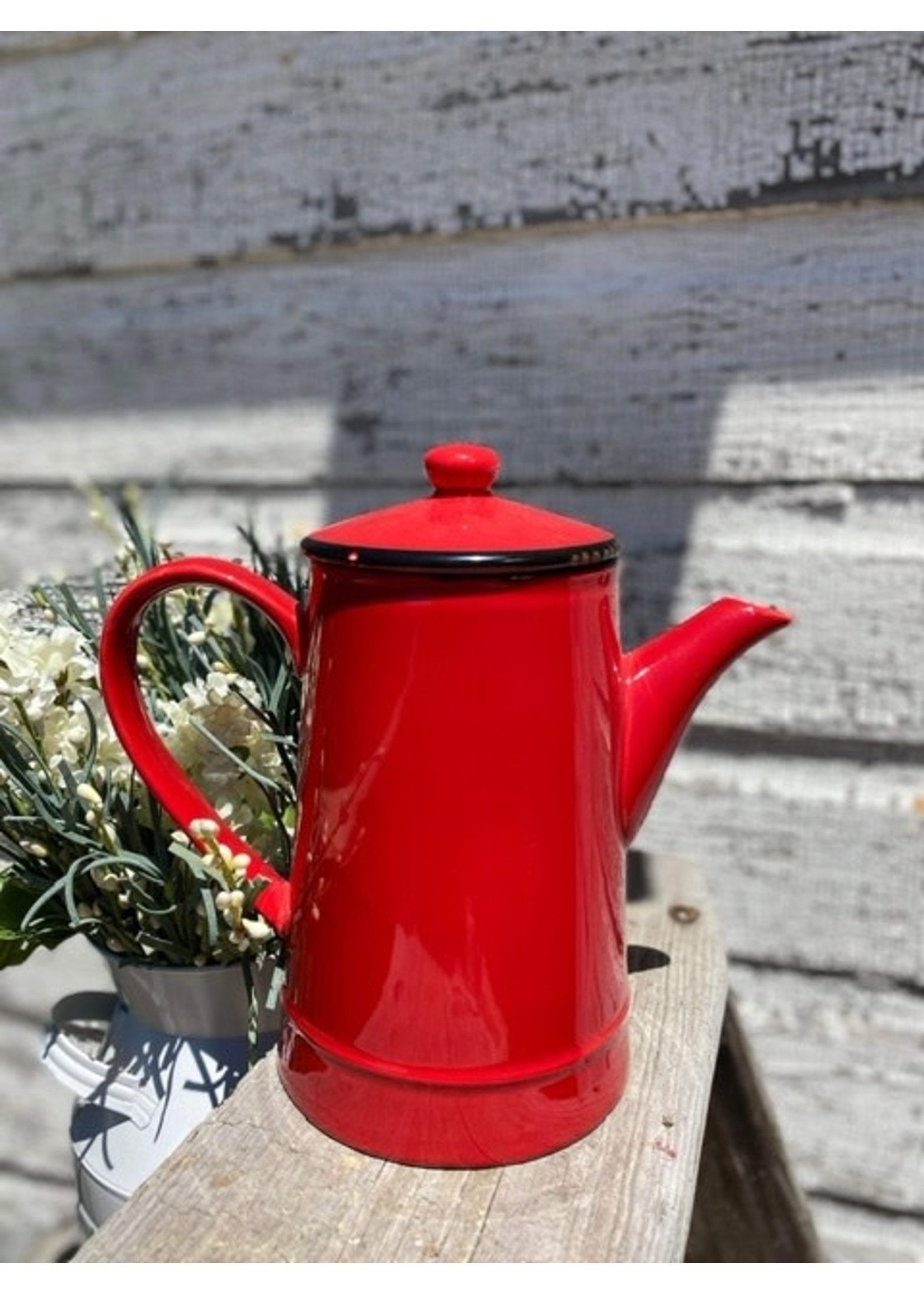 Red Coffee Pot