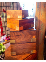 Wooden & Brass Keepsake Box