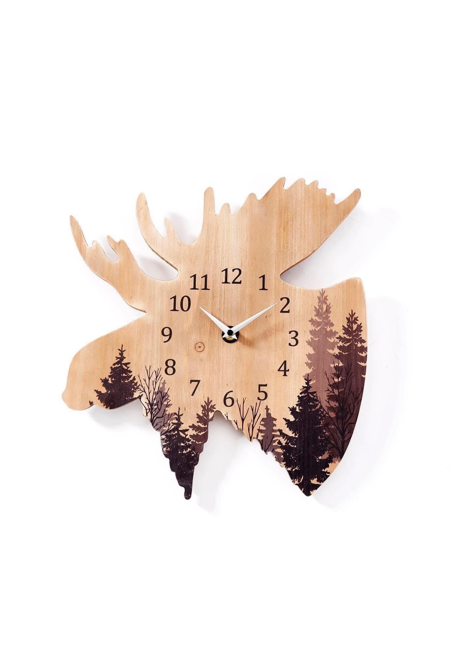 Moose Clock 14" - PICK UP ONLY