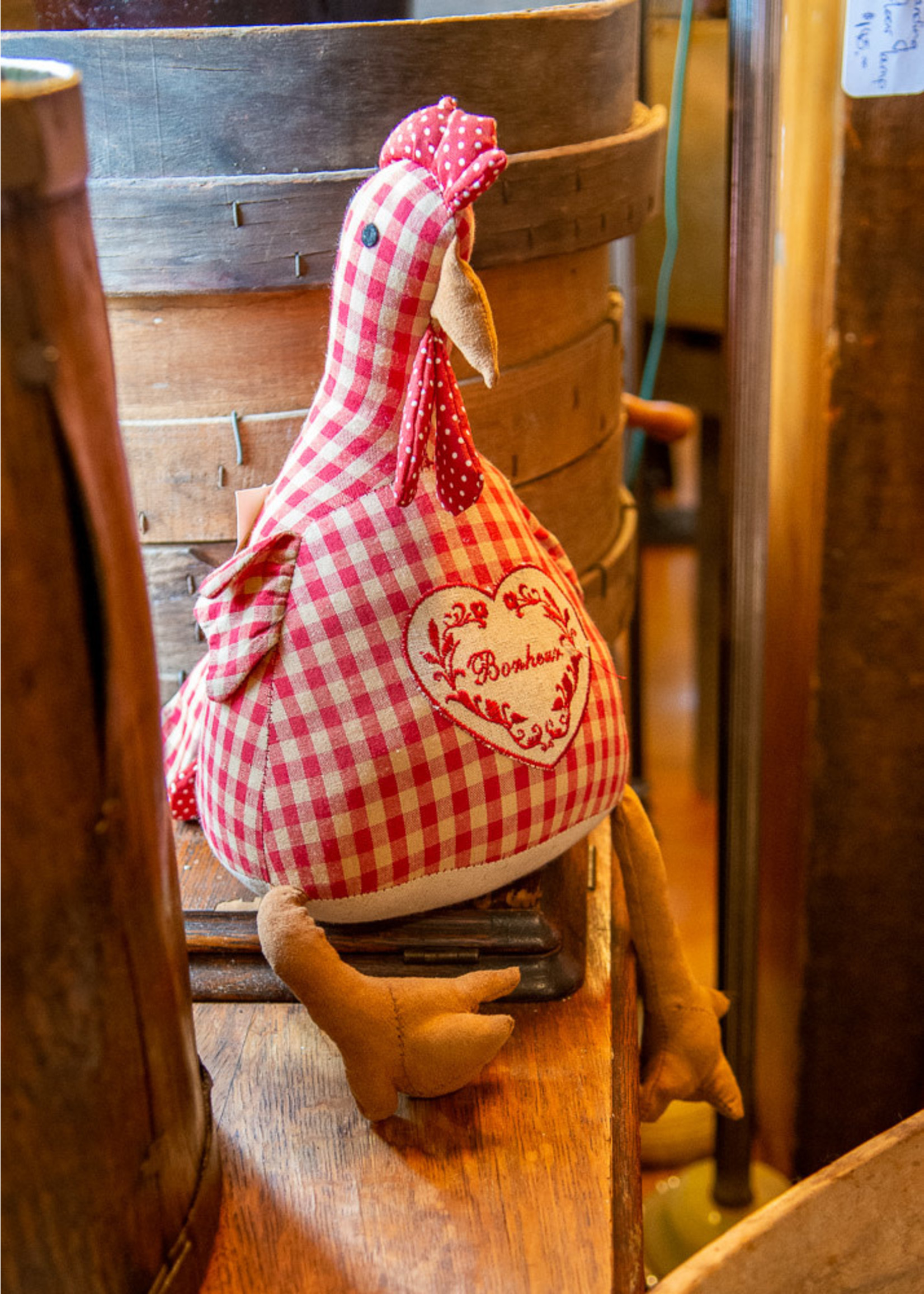 Chicken Door Stop Red Large