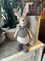 Rabbit with Black & White Bow Tie 17”