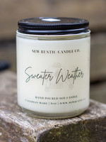 Sew Rustic Sweater Weather 8oz Candle Jar