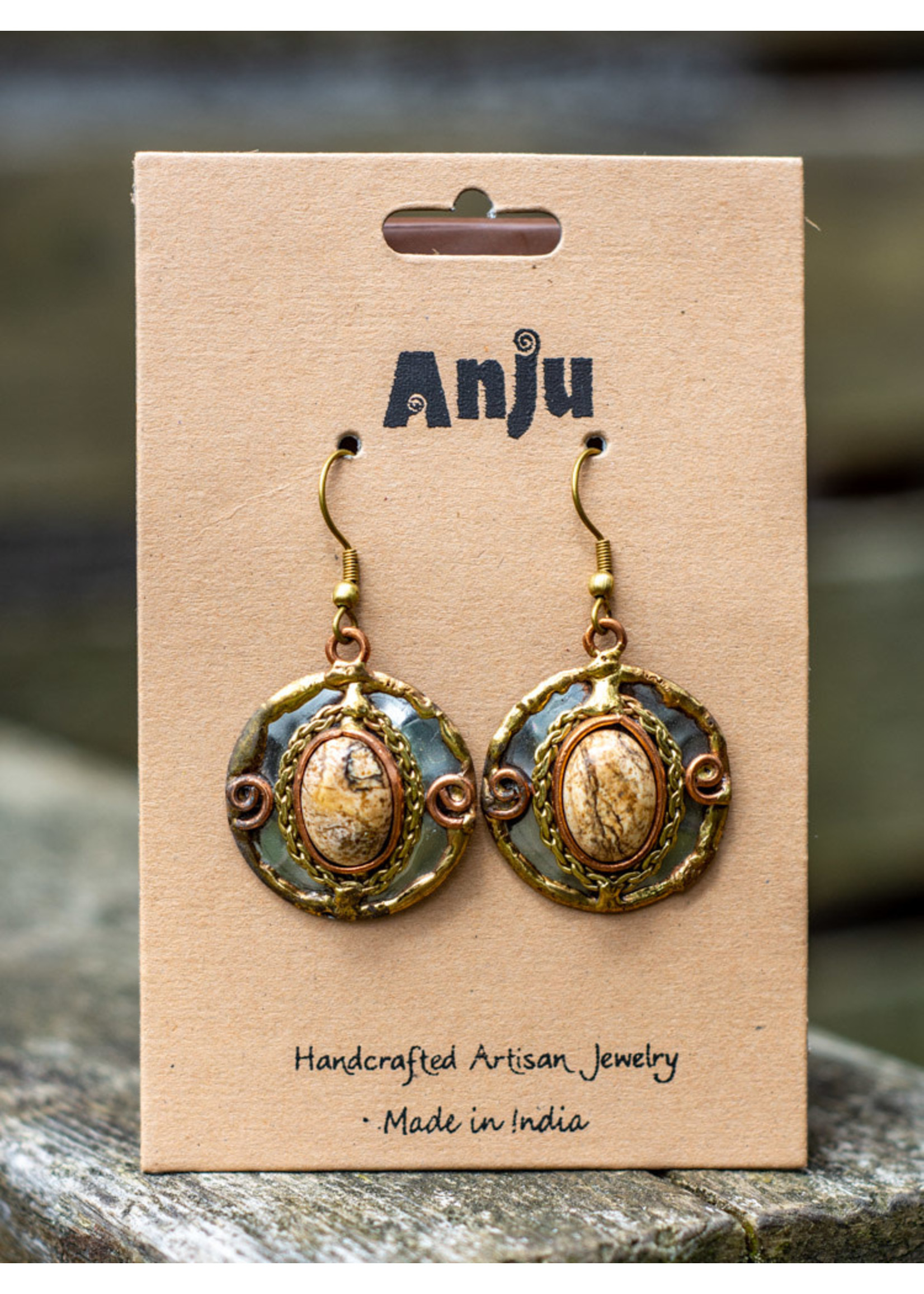 Anju Picture Jasper Earrings