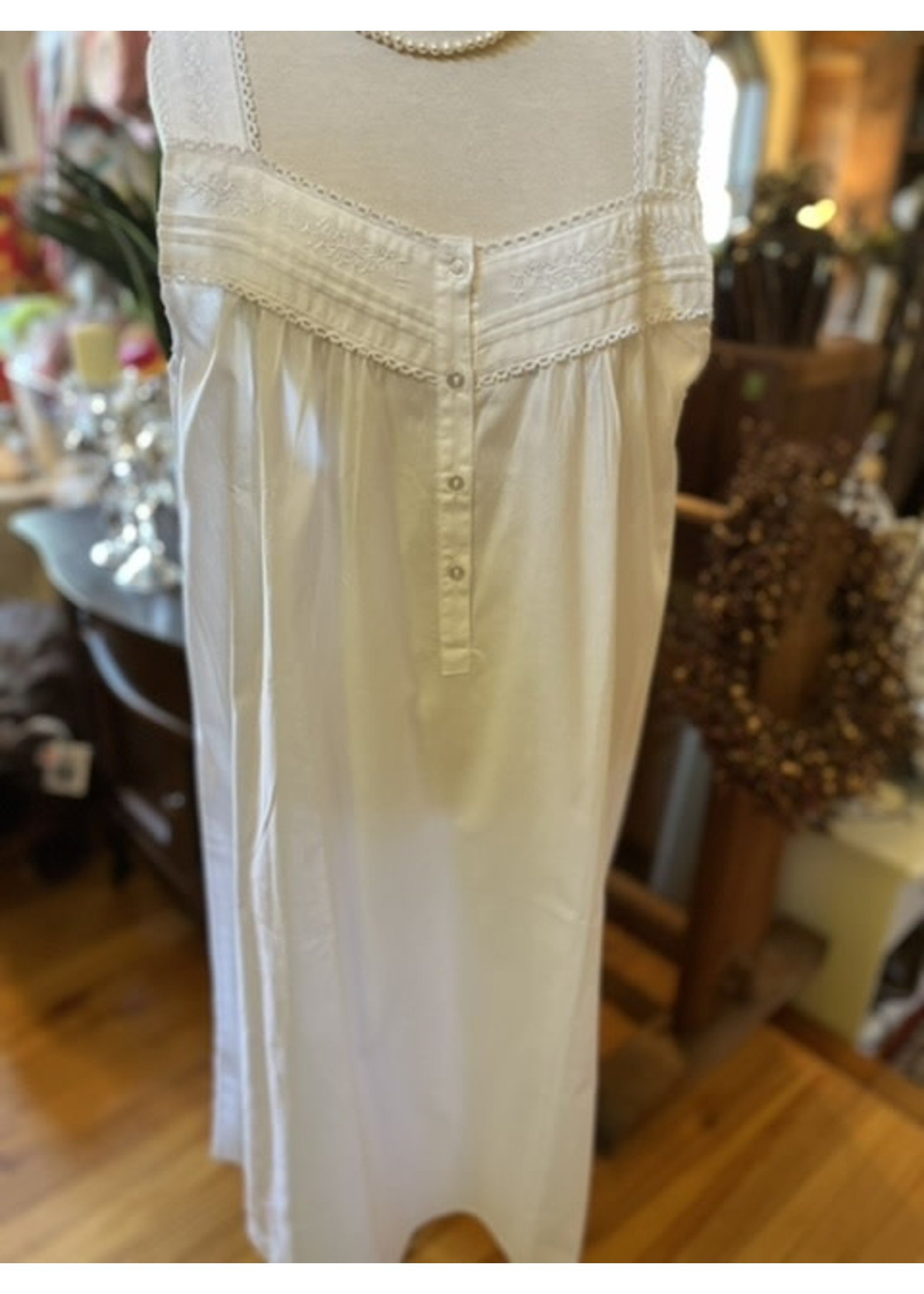 Nice n' Comfy Embroidered Cotton Nightgown (BL-G153)