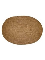 Place Mat - Braided Jute - Oval
