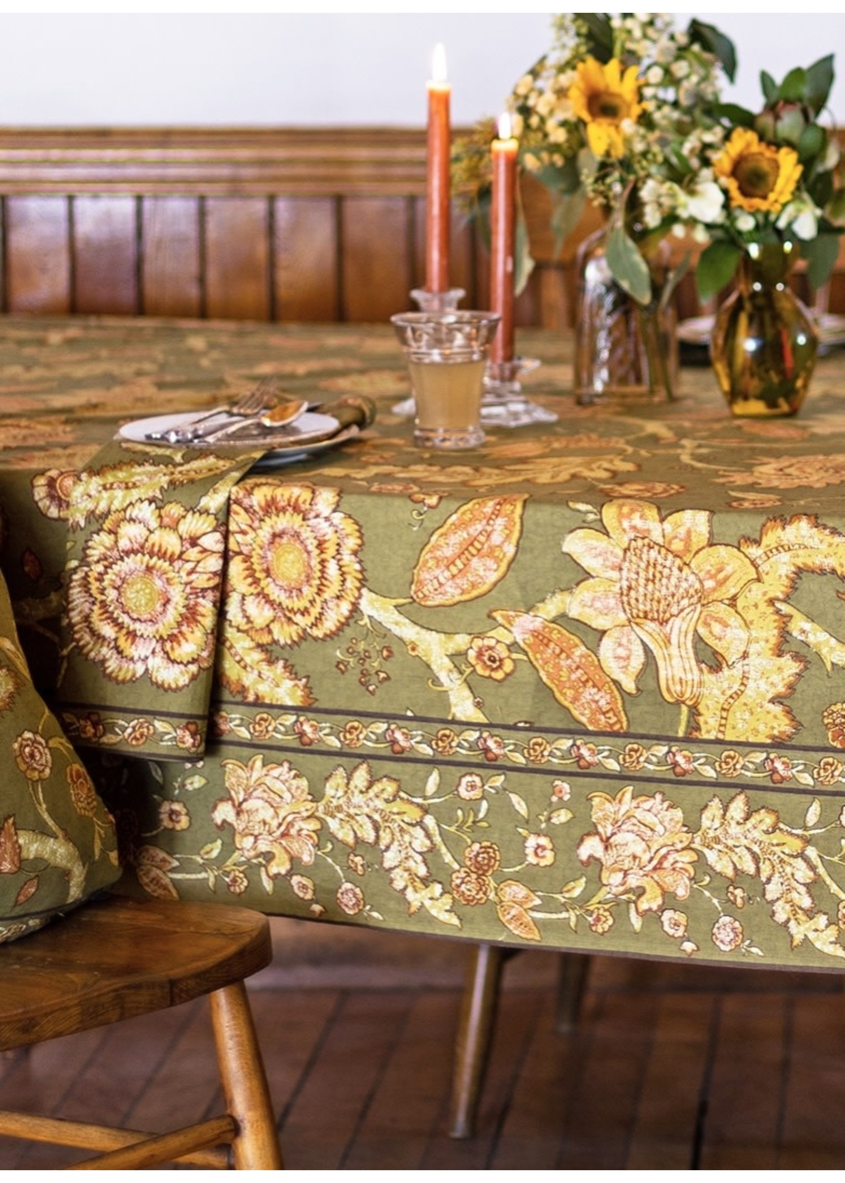 April Cornell Jacobean Garden Tablecloth