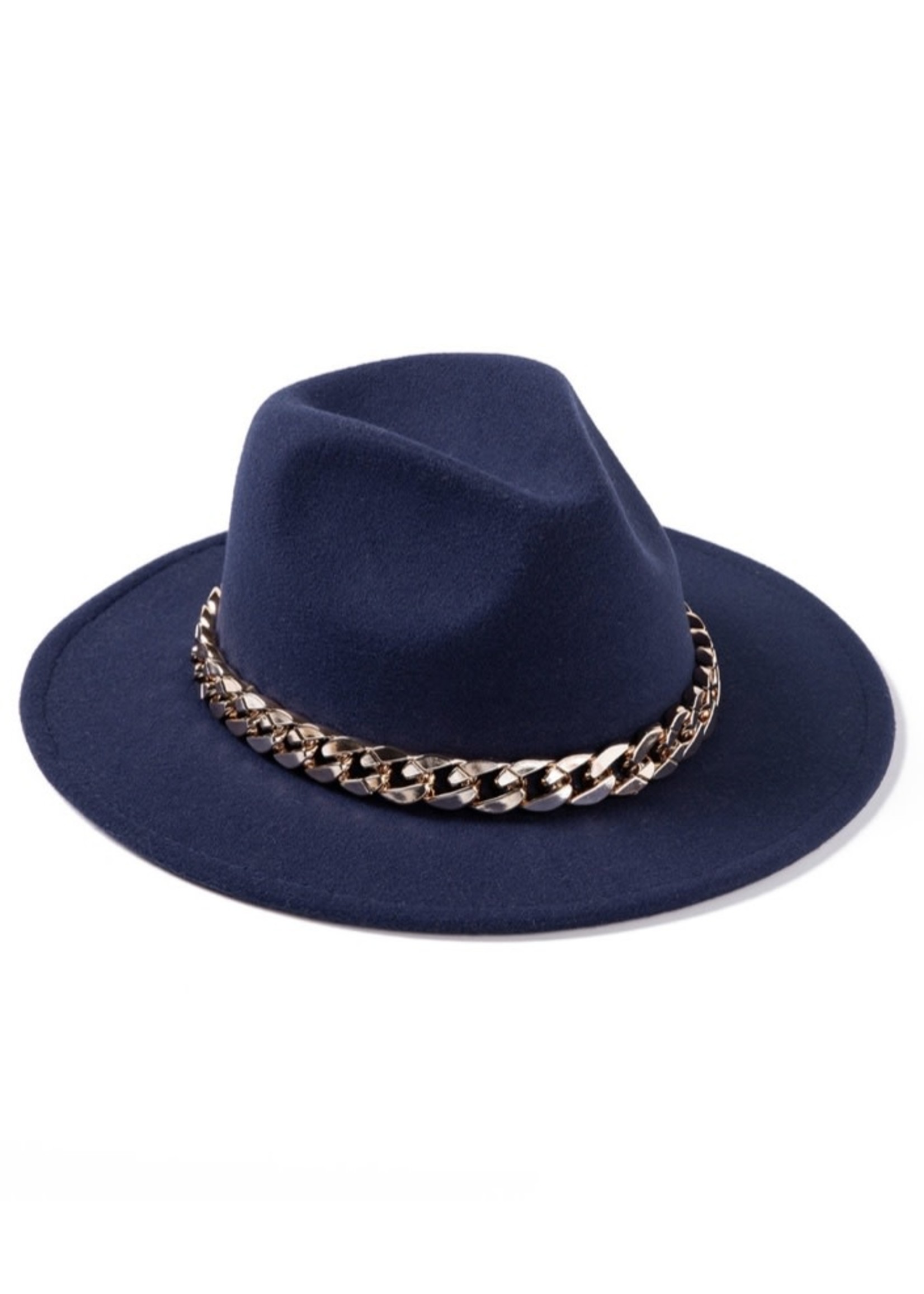 Fedora - Navy Felt