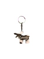 Mango Wood Keychain - Moose CANADA - Vintage White