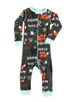 Lazy One Born Wild Infant Union Suit