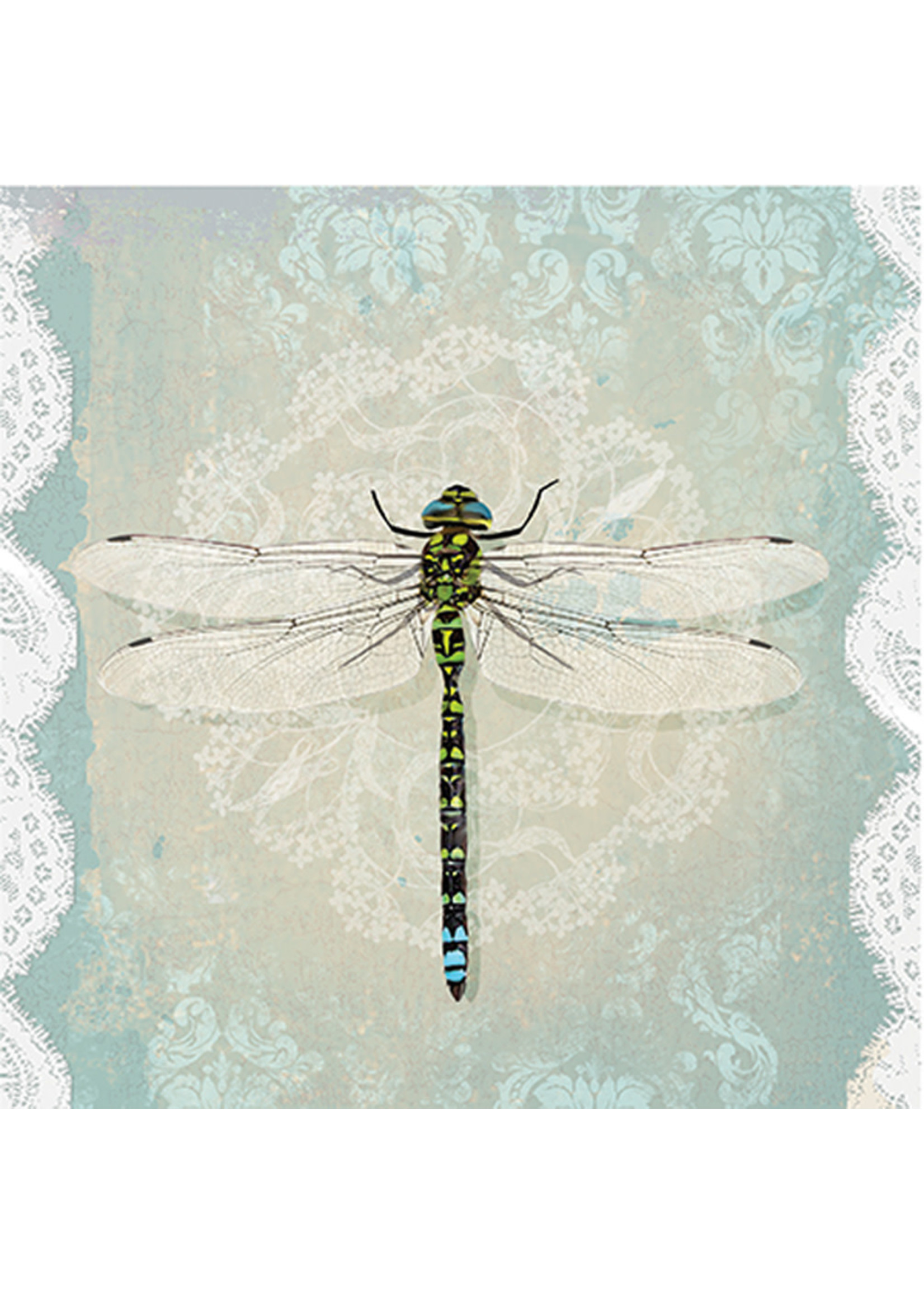 Large Lace Dragonfly Napkins - 20 Pack