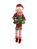 Red Hanging Fancy Elf