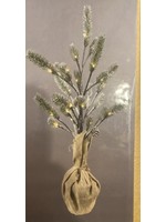 Small Charlie Brown LED Christmas Tree w Burlap Base - PICK UP ONLY