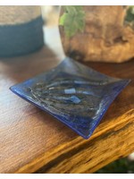 Blue Fused Glass Plate/Dish #16