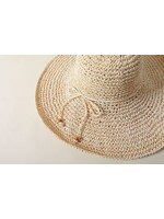 Pathz Crochet Wide Brim w/string - Ivory