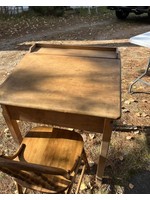 Antique solid maple School Desk - PICK UP ONLY