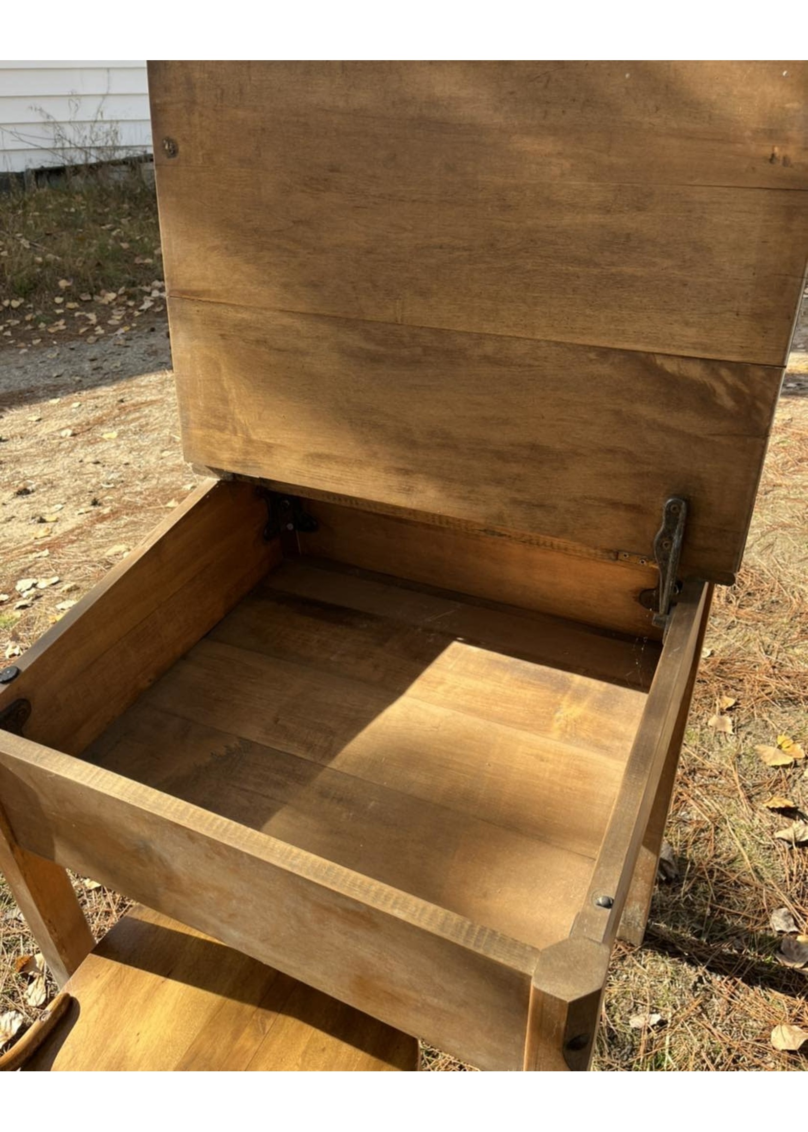 Antique solid maple School Desk - PICK UP ONLY