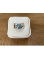 Sterling Silver Designer Opal Ring - SZ8