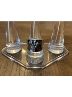 Sterling Silver Ring w Bee  & Blue Topaz