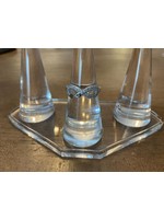 Sterling Silver Infinity Ring set with Cubic Zirconia