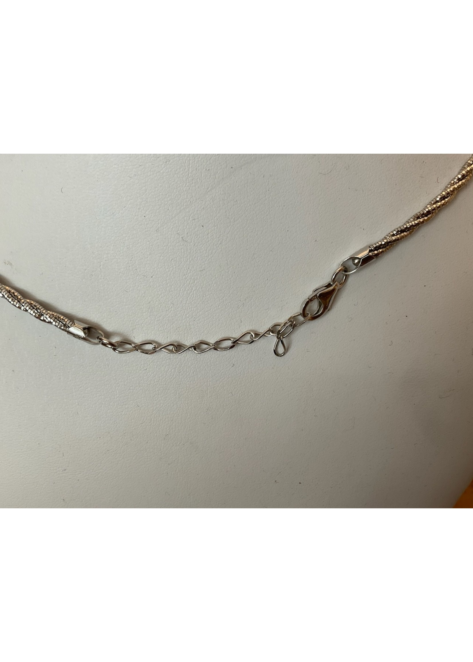 Omega - Sterling Silver Twisted Rope Omega - 22g