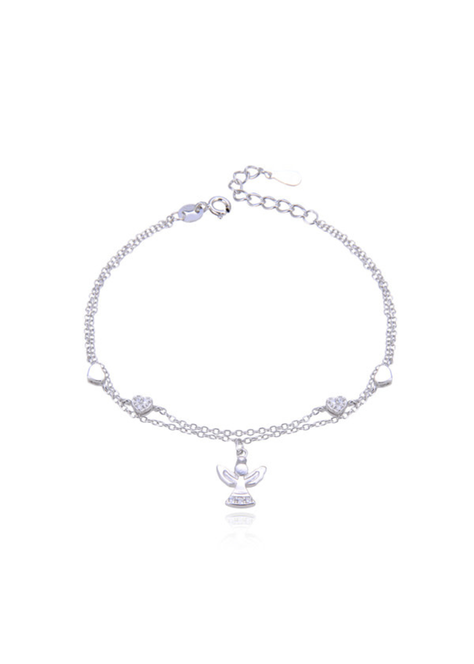 Sterling Silver Bracelet and Cubic Zirconia