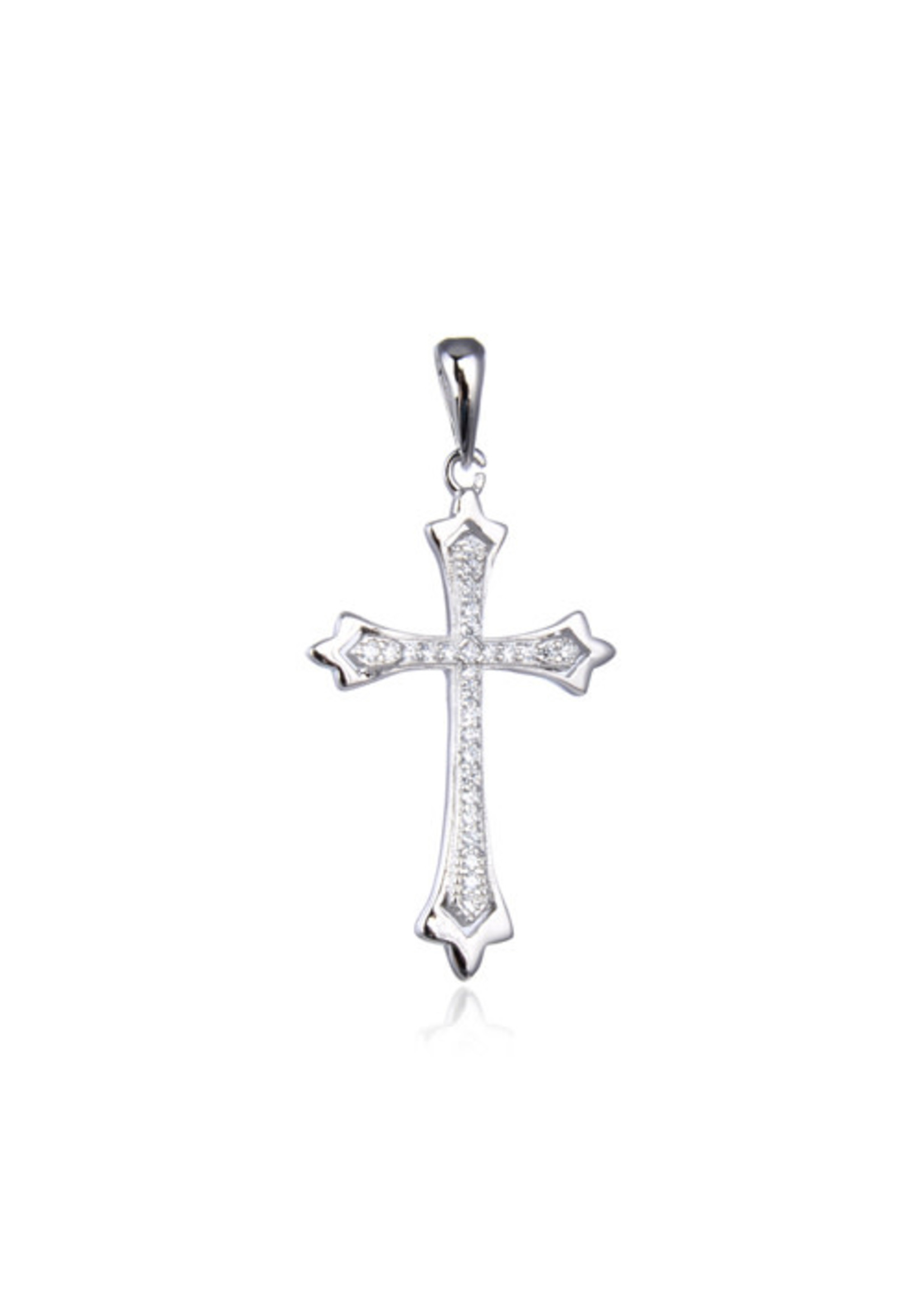 Sterling silver CZ Cross