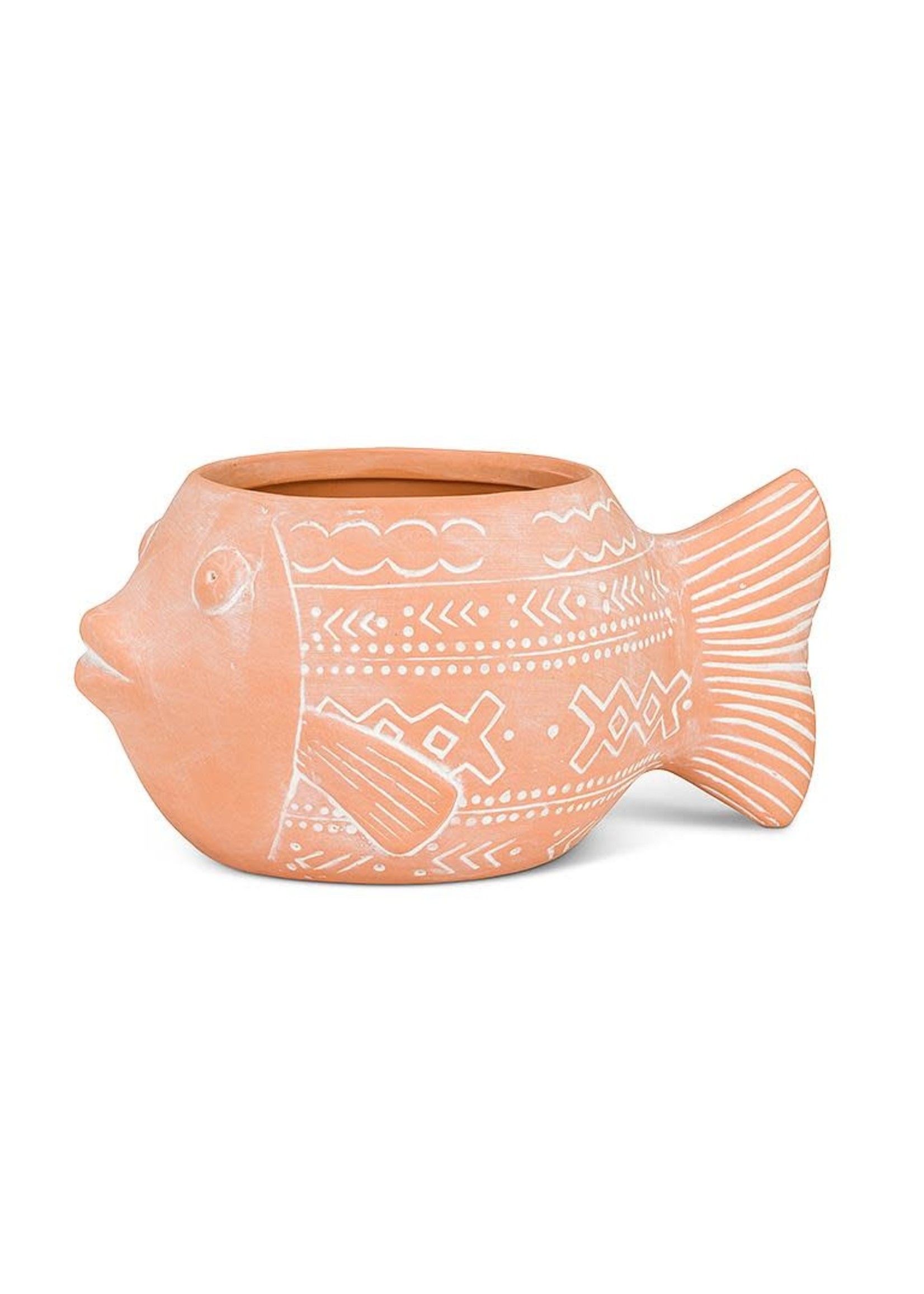 Large Wide Fish Planter - 9.5"L