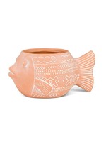 Small Wide Fish Planter - 6"