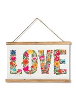 Floral LOVE Wall Scroll