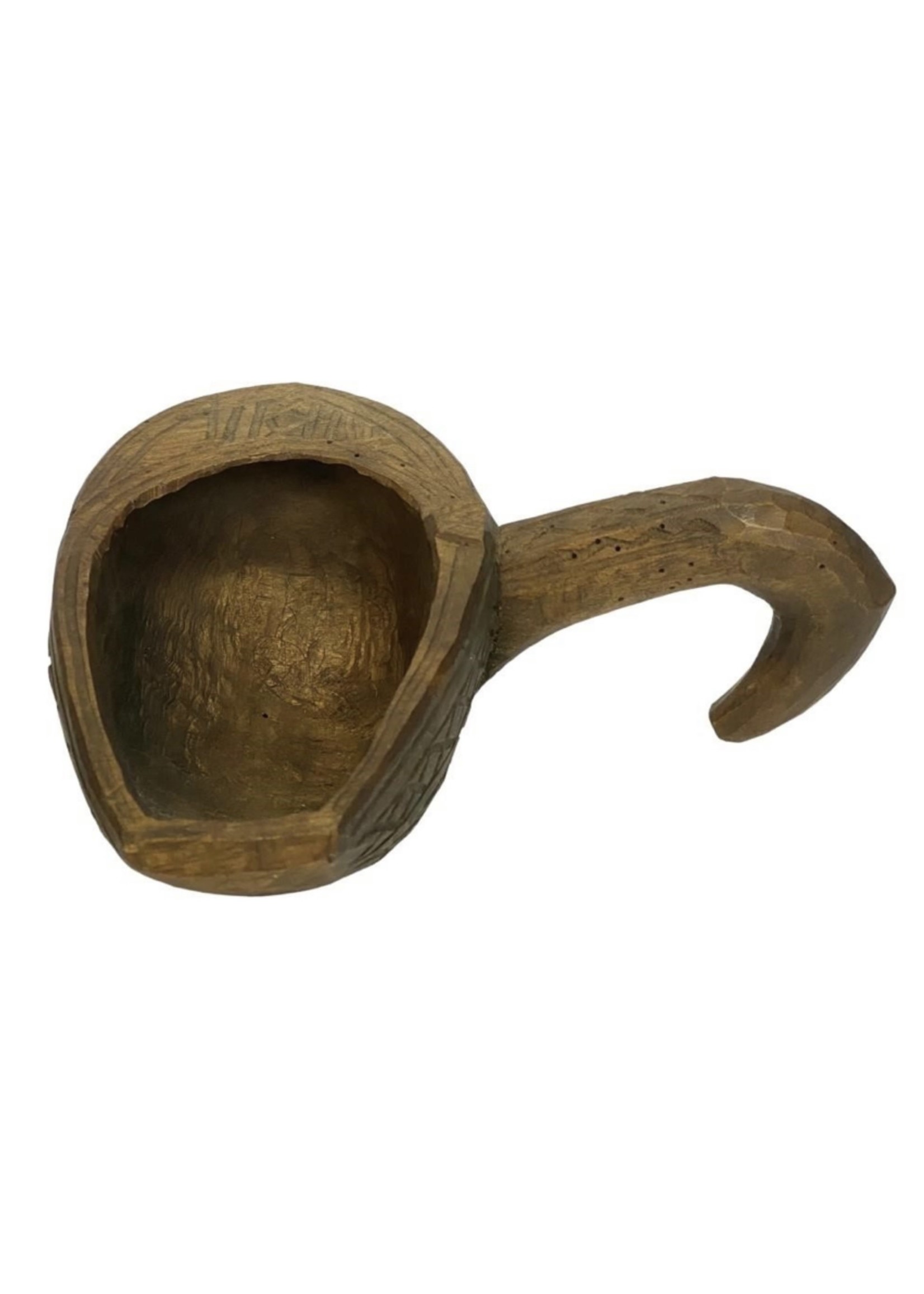 Hand Hewn Primitive Drinking Cup
