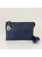 Caracol X-Body Bag with Multi Pockets & Removable Adjustable Straps & Wristlet - Navy