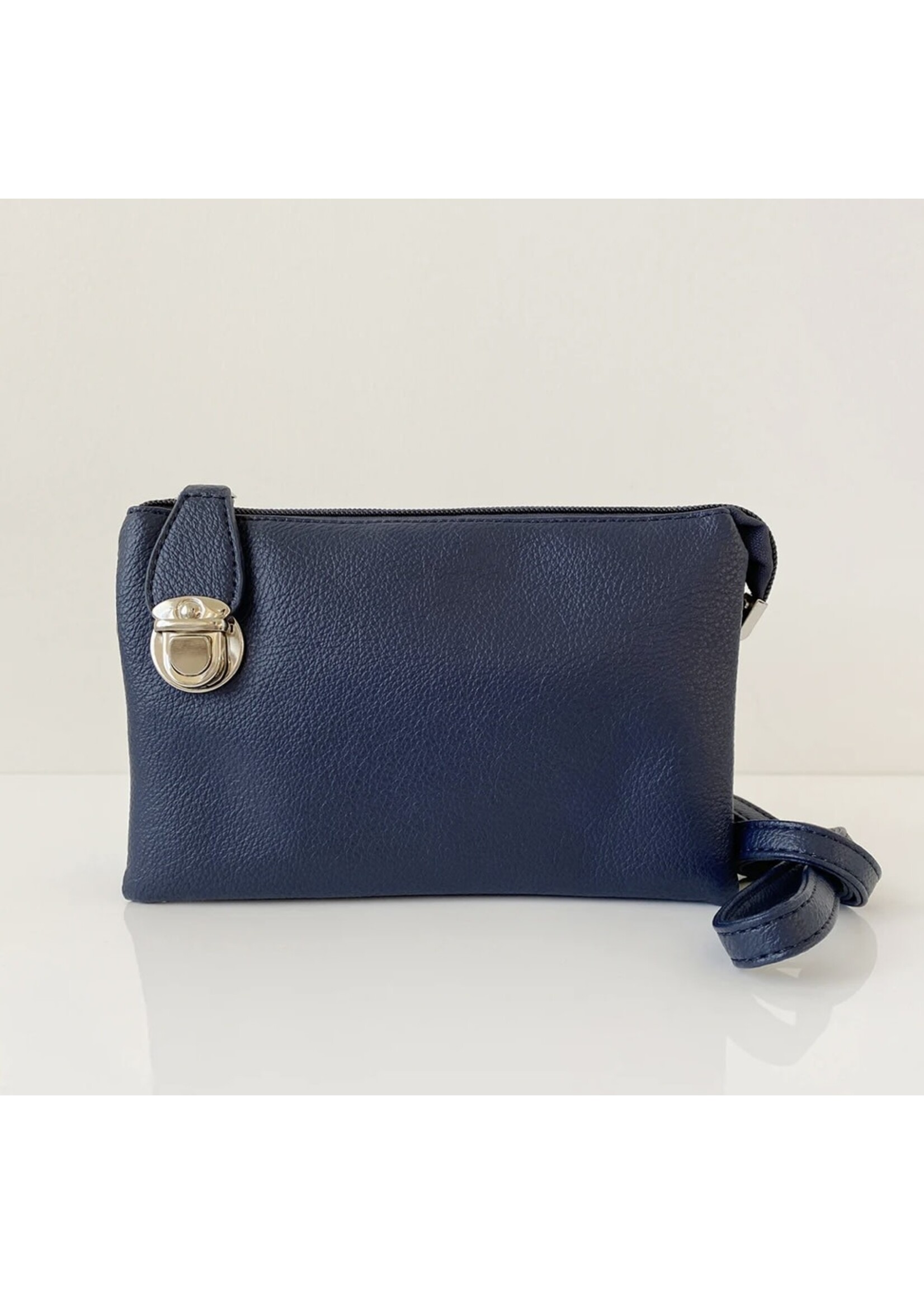Caracol X-Body Bag with Multi Pockets & Removable Adjustable Straps & Wristlet - Navy
