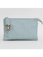 Caracol X-Body Bag with Multi Pockets & Removable Adjustable Straps & Wristlet - Light Blue