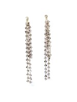 Jacequeline Kent Earrings - Chandelier, Soft Taupe & Crystals